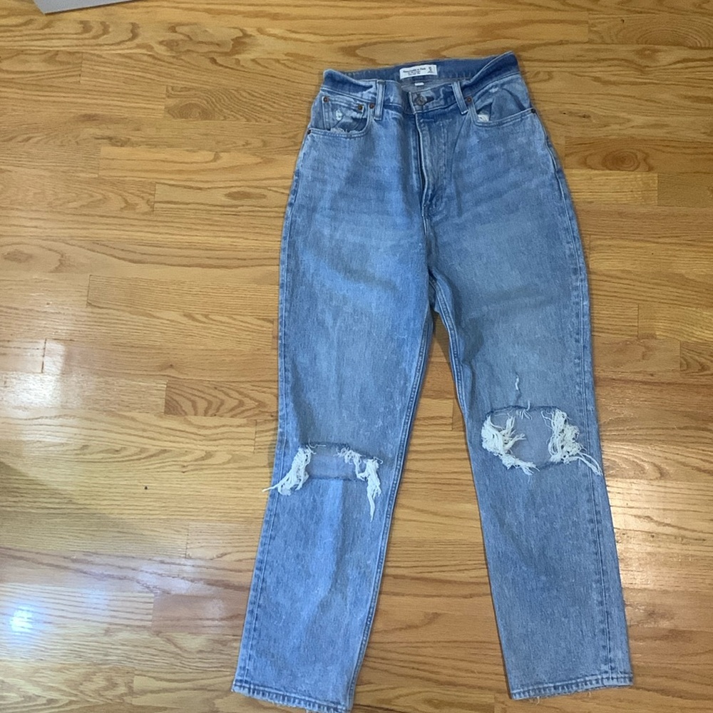 Abercrombie curve love 90s straight ultra high rise size 4